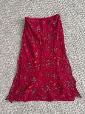 Vintage 100% silk express skirt